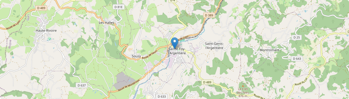 Sainte-Foy-l'Argentière - Carte