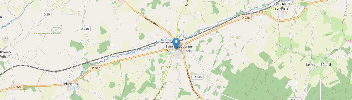 Sainte-Gauburge-Sainte-Colombe - Carte