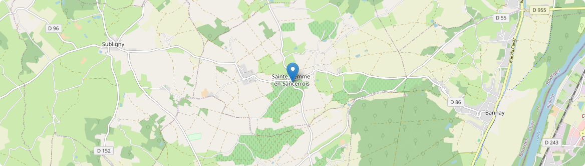 Sainte-Gemme-en-Sancerrois - Carte