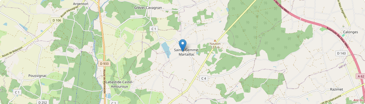 Sainte-Gemme-Martaillac - Carte