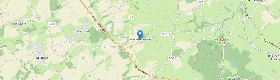 Sainte-Geneviève - Carte