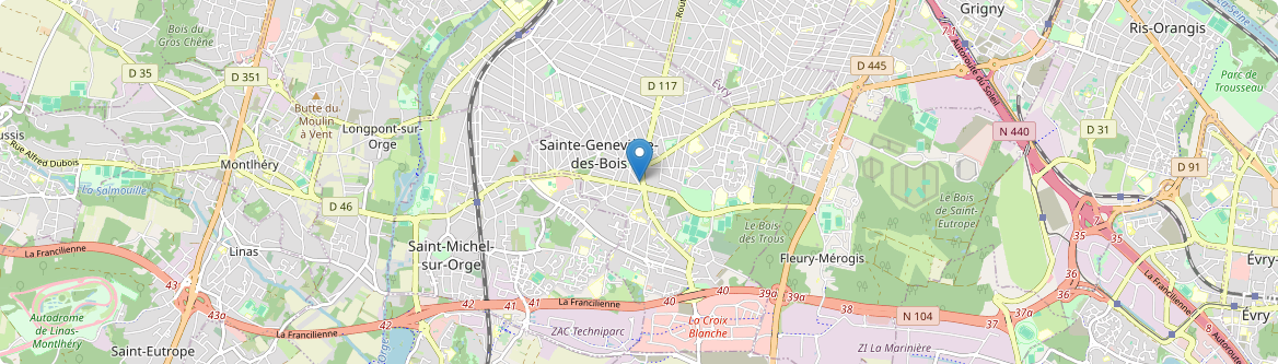 Sainte-Geneviève-des-Bois - Carte