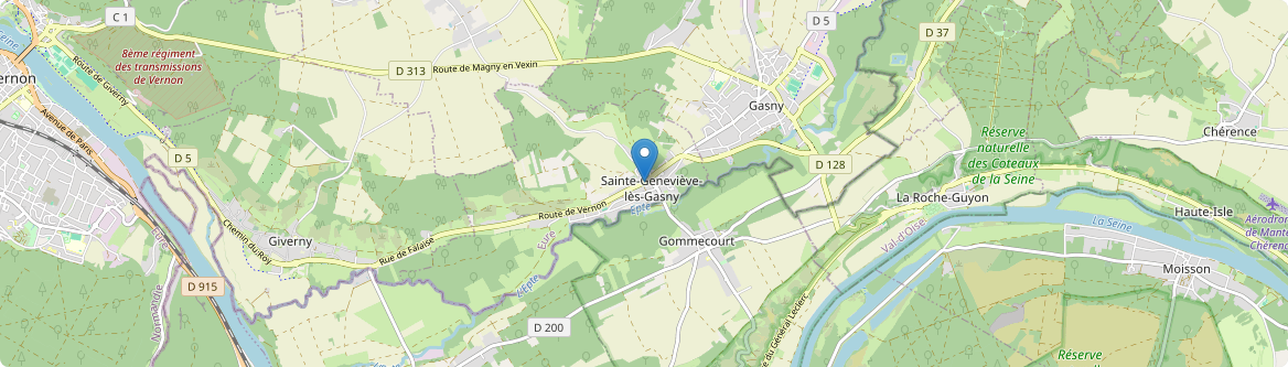 Sainte-Geneviève-lès-Gasny - Carte