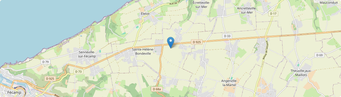 Sainte-Hélène-Bondeville - Carte