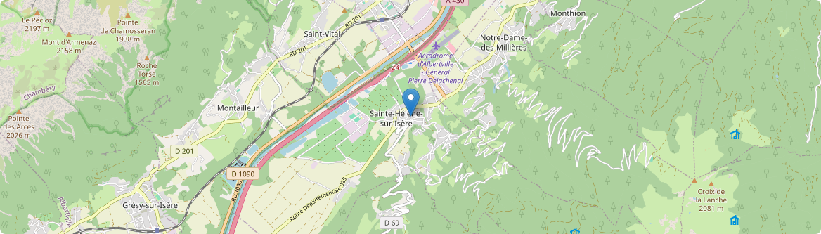 Sainte-Hélène-sur-Isère - Carte