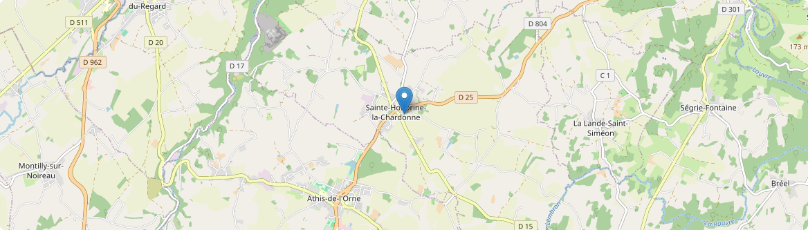 Sainte-Honorine-la-Chardonne - Carte