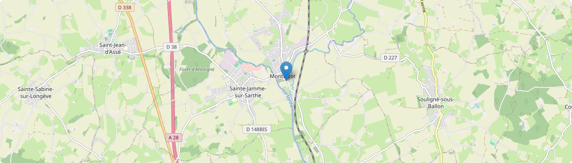 Sainte-Jamme-sur-Sarthe - Carte