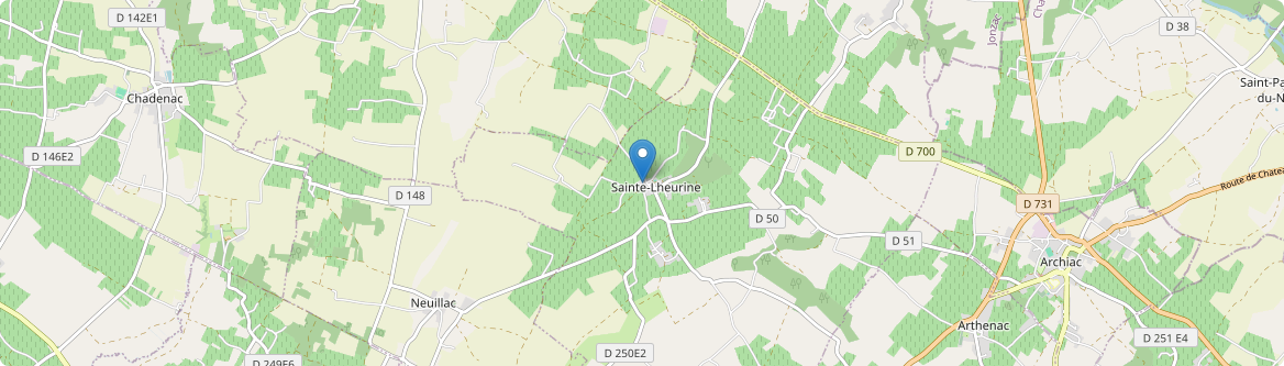 Sainte-Lheurine - Carte
