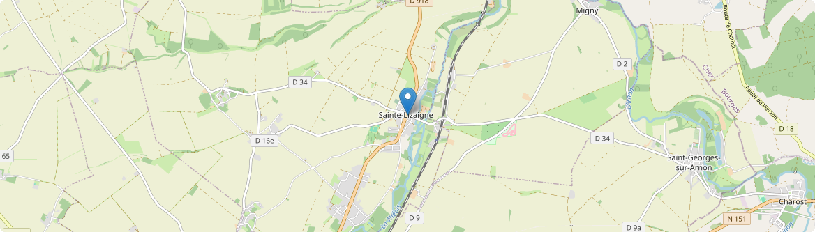 Sainte-Lizaigne - Carte