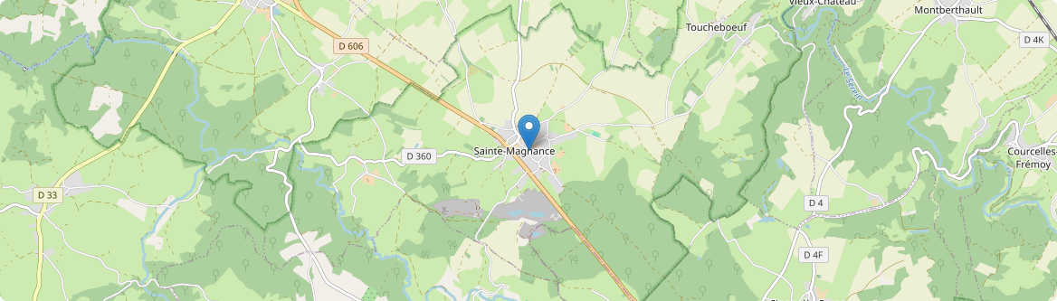 Sainte-Magnance - Carte