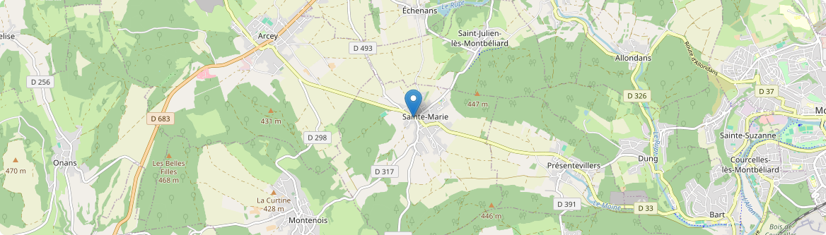 Sainte-Marie - Carte