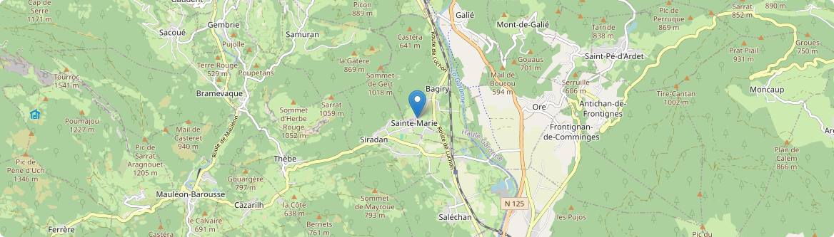 Sainte-Marie - Carte