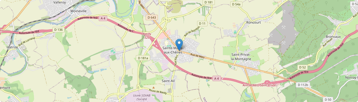 Sainte-Marie-aux-Chênes - Carte