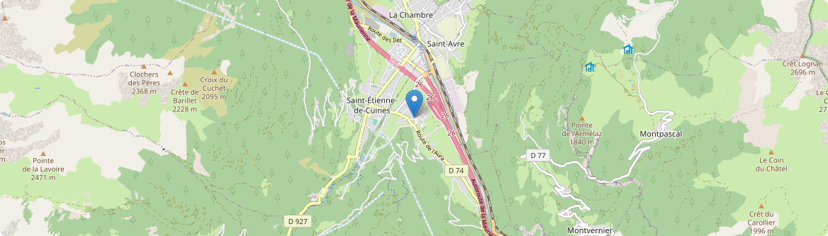 Sainte-Marie-de-Cuines - Carte