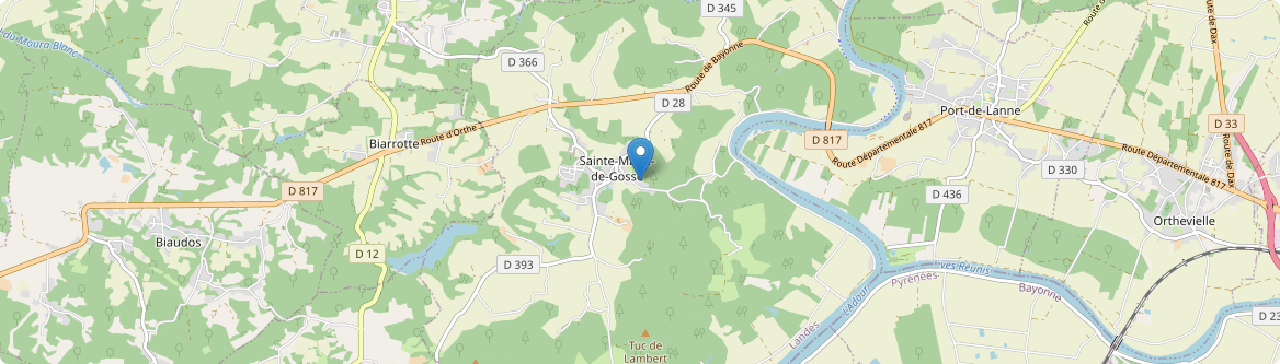 Sainte-Marie-de-Gosse - Carte