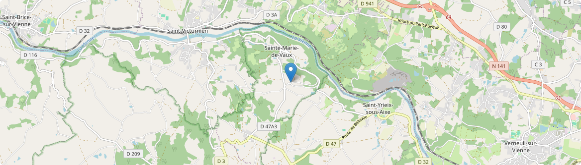Sainte-Marie-de-Vaux - Carte