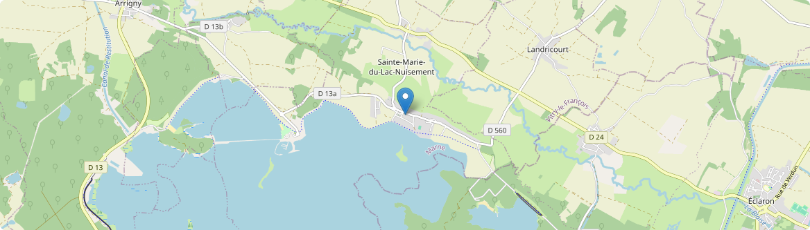 Sainte-Marie-du-Lac-Nuisement - Carte
