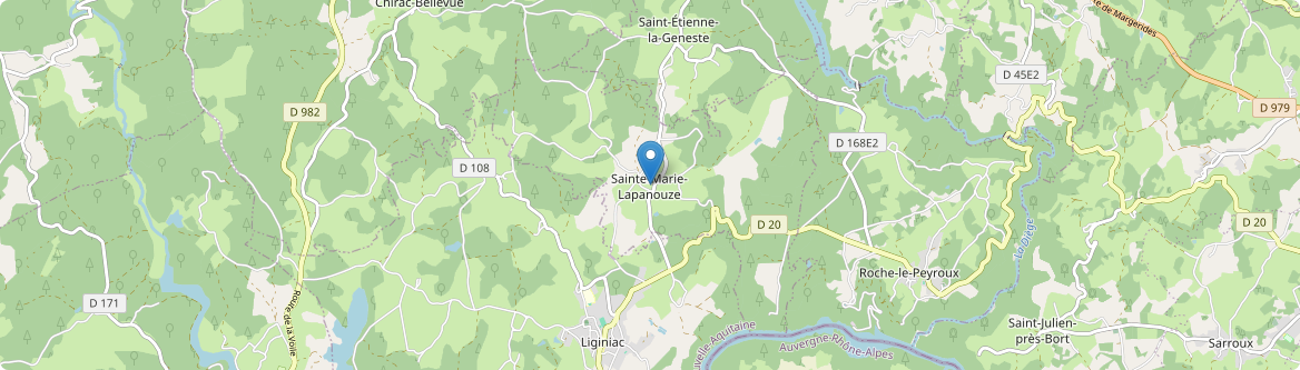 Sainte-Marie-Lapanouze - Carte
