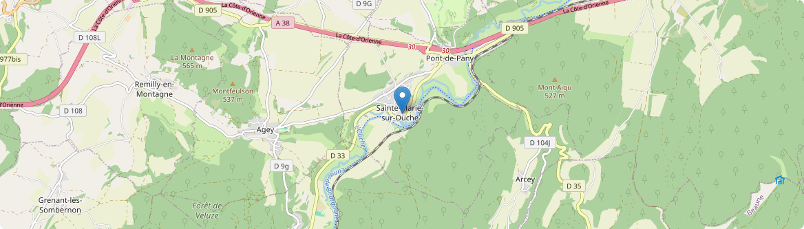 Sainte-Marie-sur-Ouche - Carte