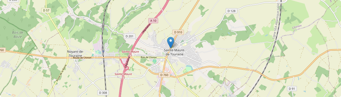 Sainte-Maure-de-Touraine - Carte