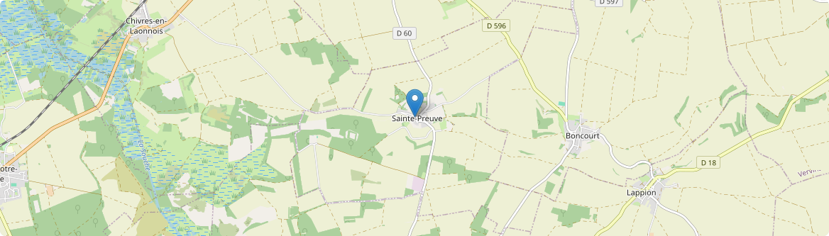 Sainte-Preuve - Carte