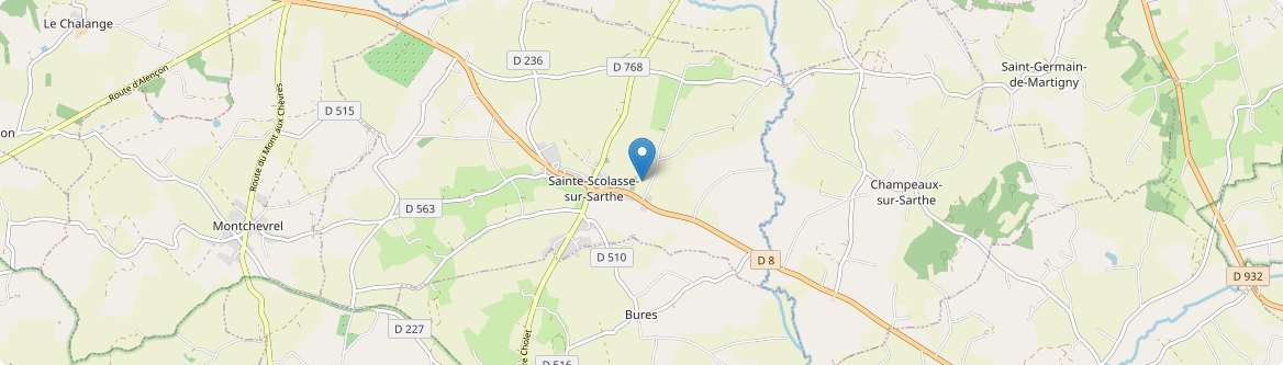 Sainte-Scolasse-sur-Sarthe - Carte