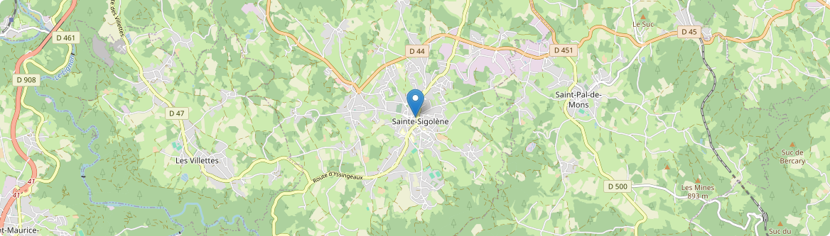 Sainte-Sigolène - Carte