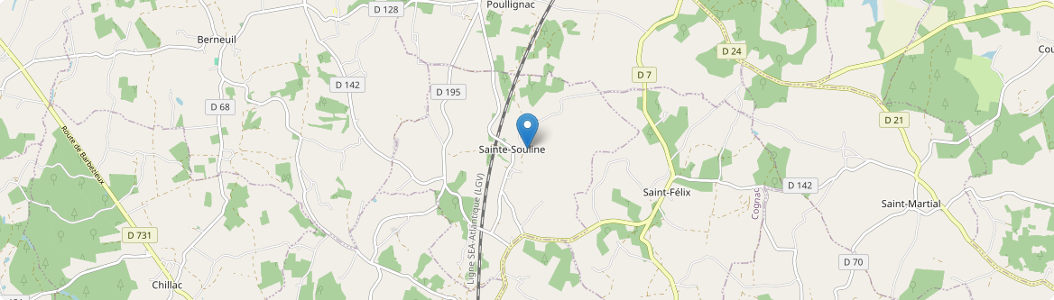 Sainte-Souline - Carte
