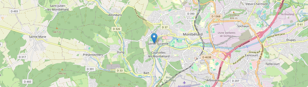 Sainte-Suzanne - Carte