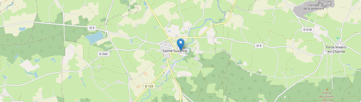 Sainte-Suzanne-et-Chammes - Carte