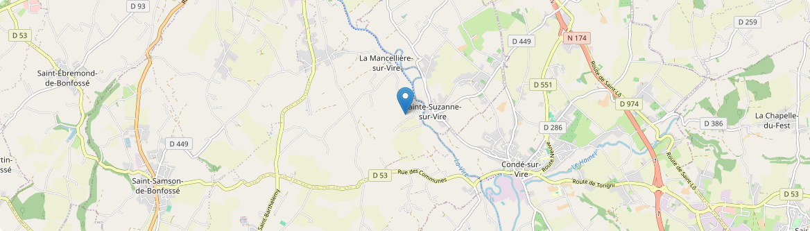 Sainte-Suzanne-sur-Vire - Carte