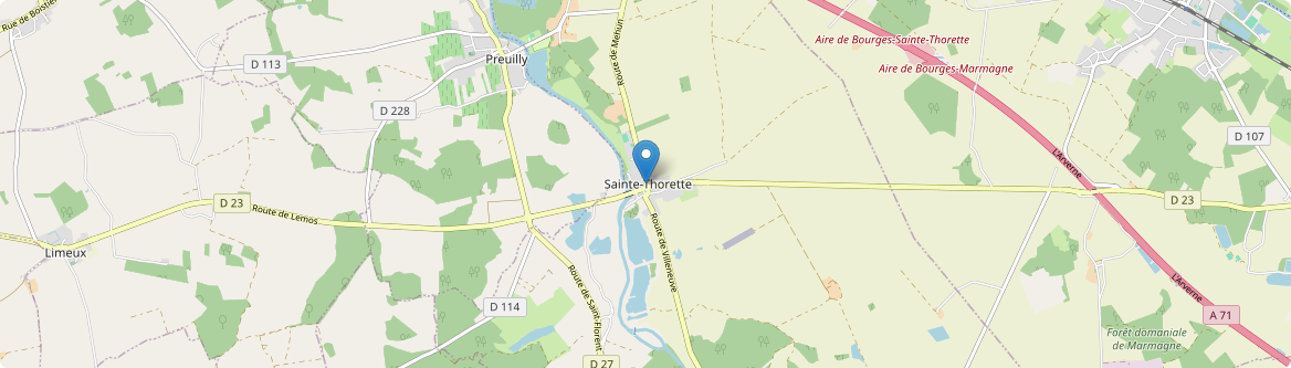 Sainte-Thorette - Carte