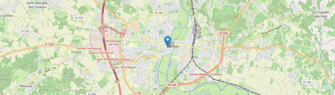 Saintes - Carte