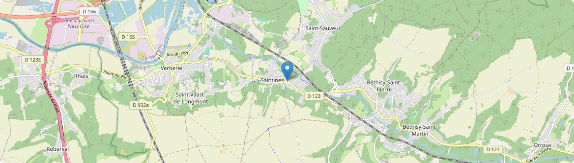 Saintines - Carte