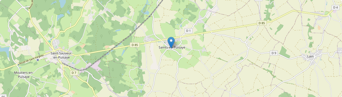 Saints-en-Puisaye - Carte