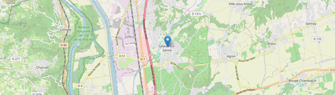 Salaise-sur-Sanne - Carte