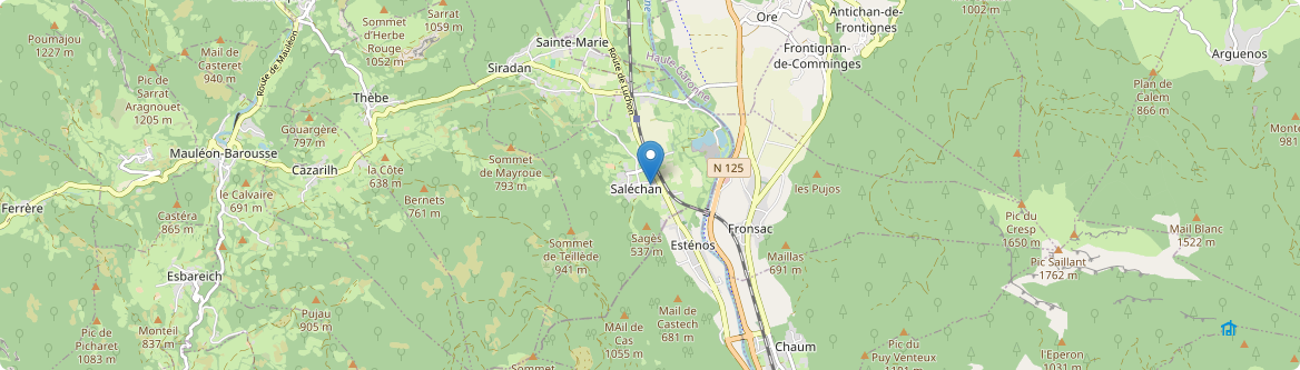 Saléchan - Carte