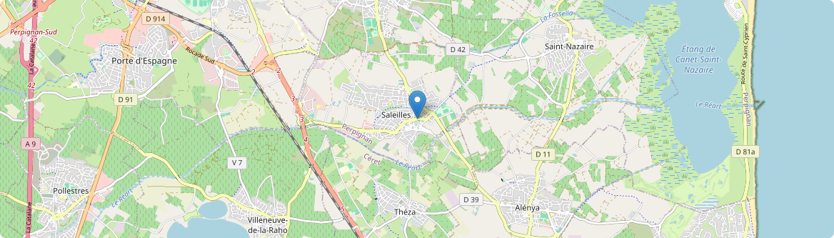 Saleilles - Carte
