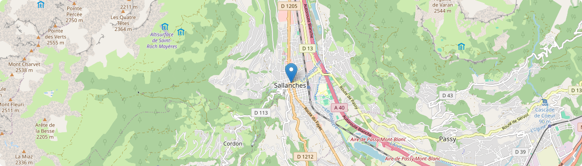 Sallanches - Carte