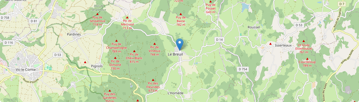 Sallèdes - Carte