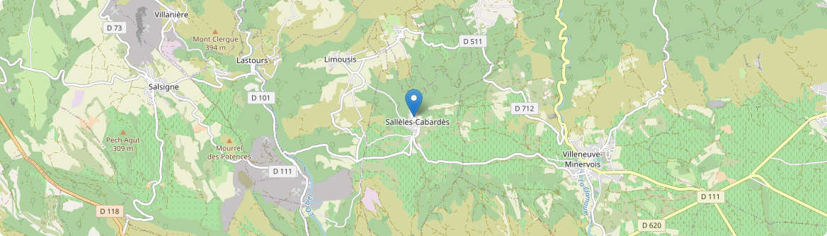 Sallèles-Cabardès - Carte