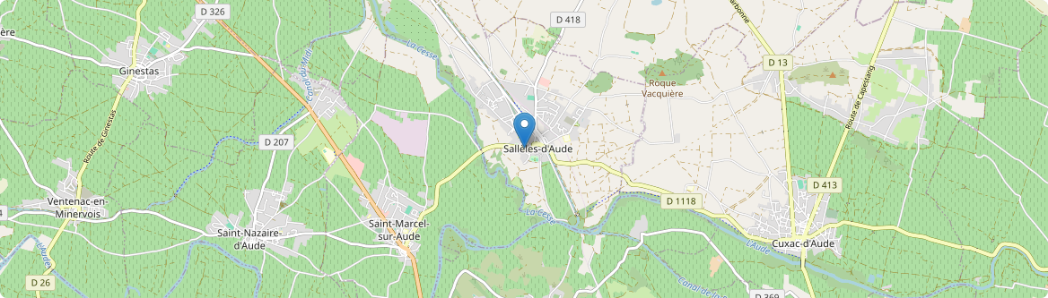 Sallèles-d'Aude - Carte