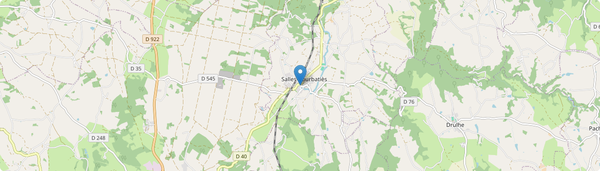 Salles-Courbatiès - Carte