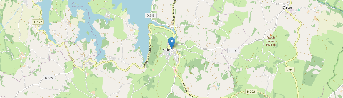 Salles-Curan - Carte