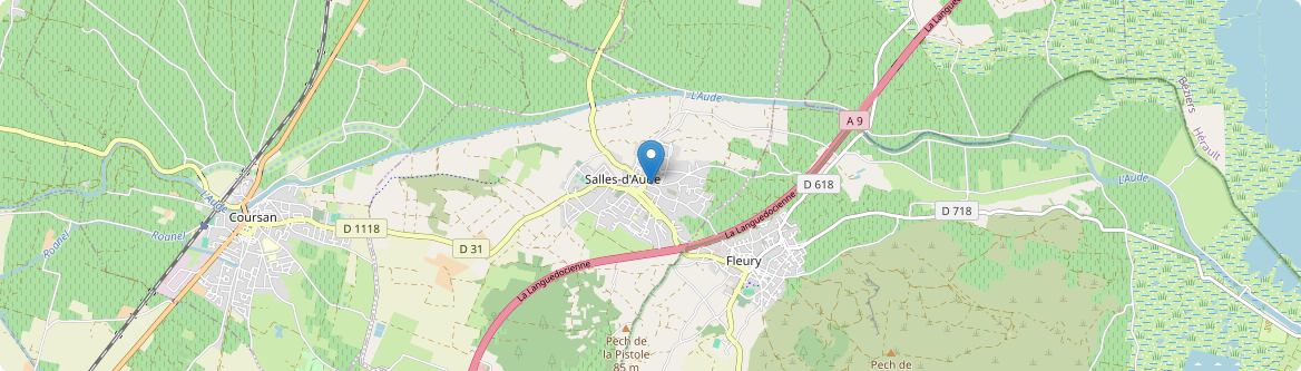 Salles-d'Aude - Carte