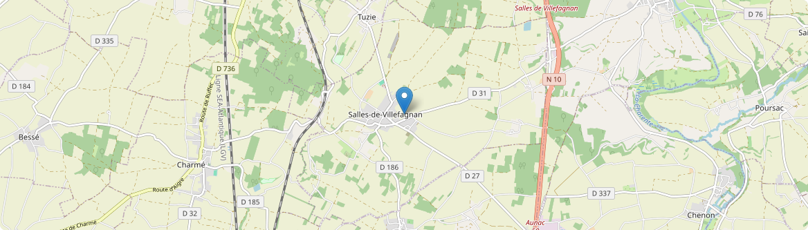 Salles-de-Villefagnan - Carte
