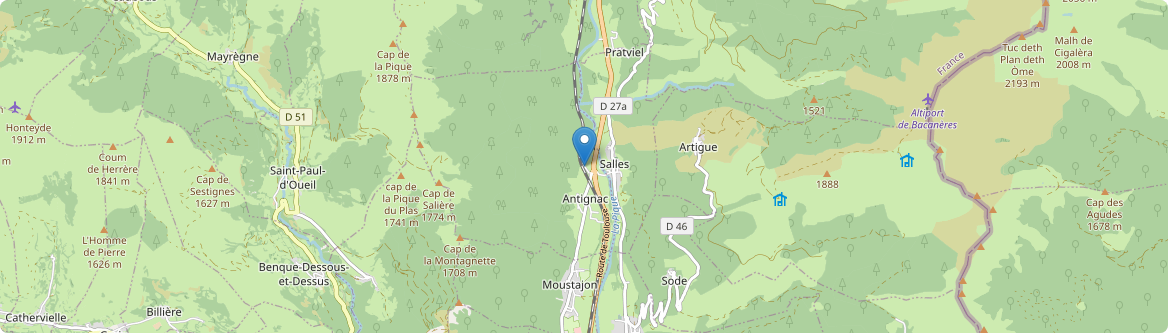 Salles-et-Pratviel - Carte