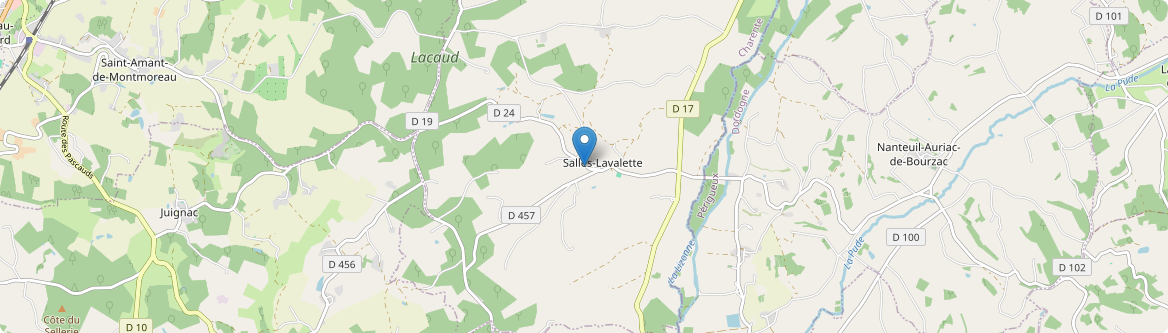 Salles-Lavalette - Carte