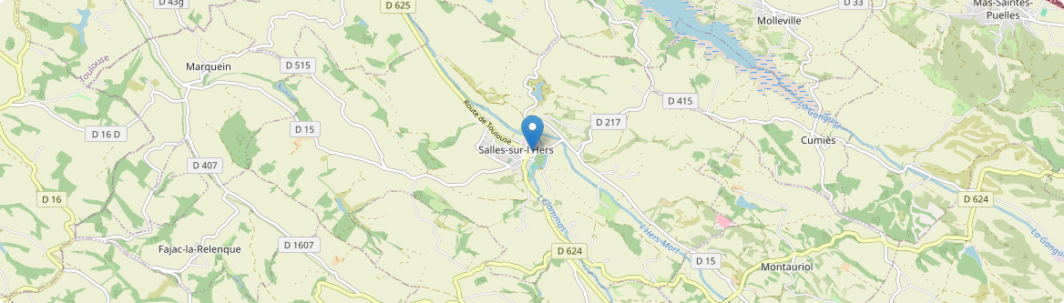Salles-sur-l'Hers - Carte