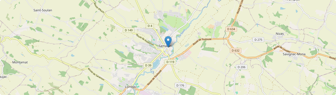 Samatan - Carte